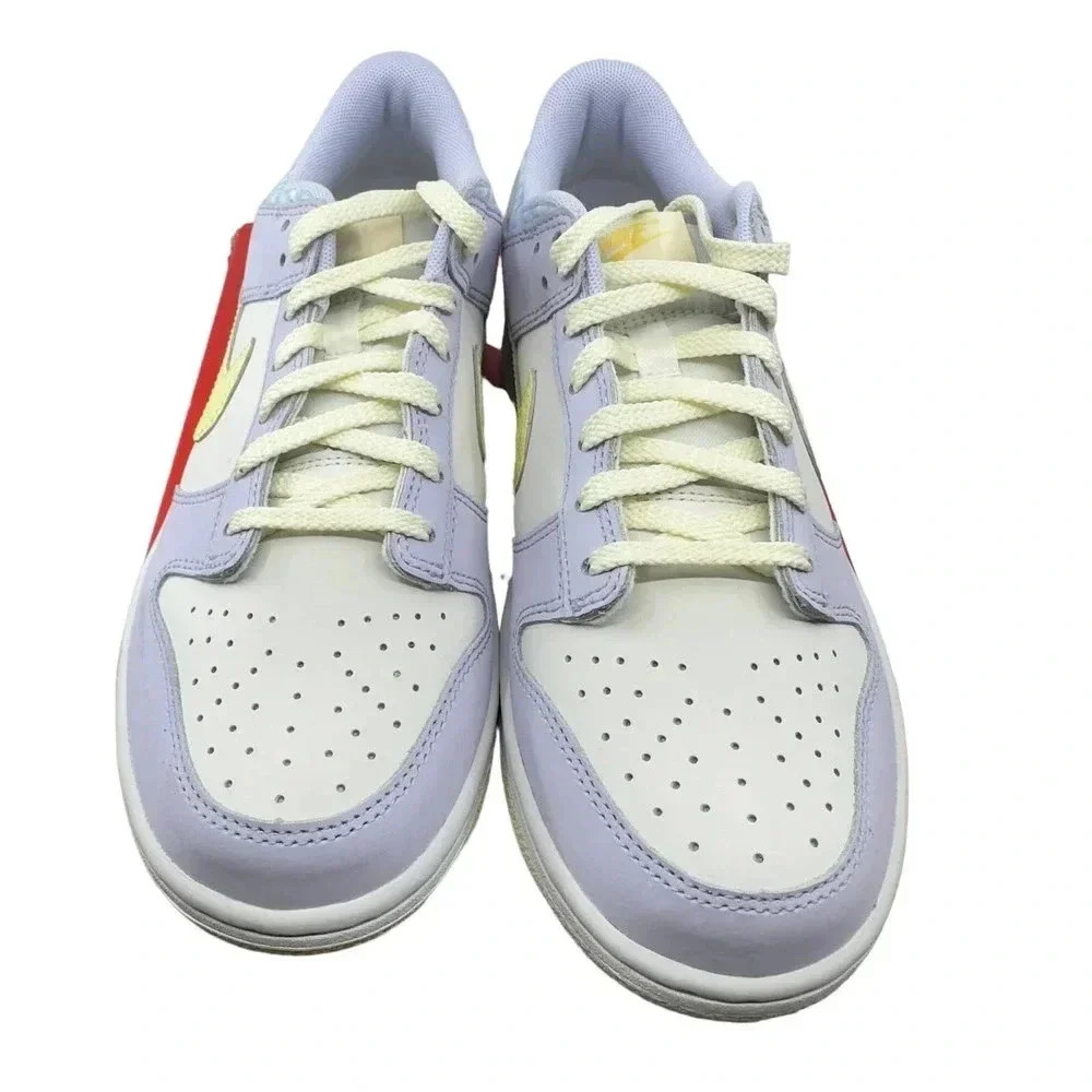 Nike Kids Shoes Dunk Low Easter FJ4641536 Athletic Sneakers White/Purple 7Y - Picture 2 of 8